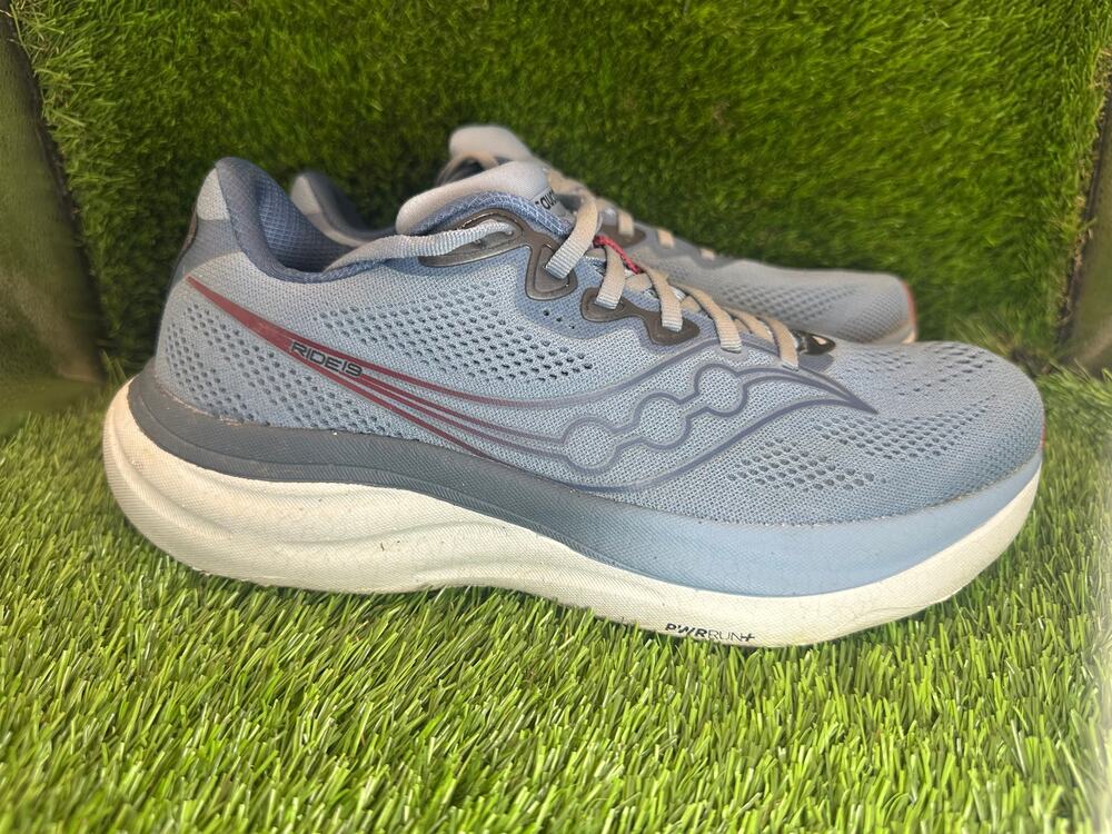 Saucony Ride 19 S21055-302 Athletic Sneaker Men's 8.5 Blue Mesh Running Sports